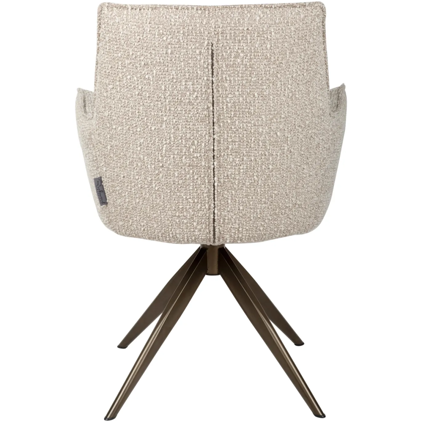 Richmond Eetkamerstoel Dakota Naturel Chunky Draaibaar With Arm