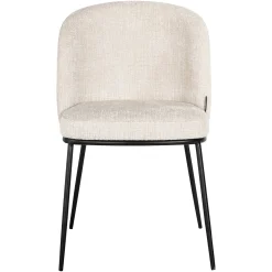 Richmond Eetkamerstoel Elvi Beige Chenille FR Set van 2