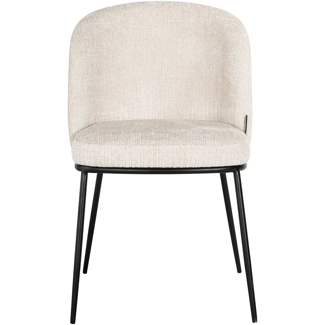 Richmond Eetkamerstoel Elvi Beige Chenille FR Set van 2