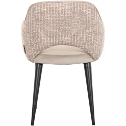 Richmond Eetkamerstoel Giovanna Khaki/Roze