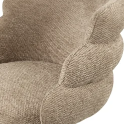 Richmond Eetkamerstoel Kayla Mokka Boldweave Draaibaar