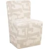 Richmond Eetkamerstoel Lorain Beige Graffic met Wieltjes