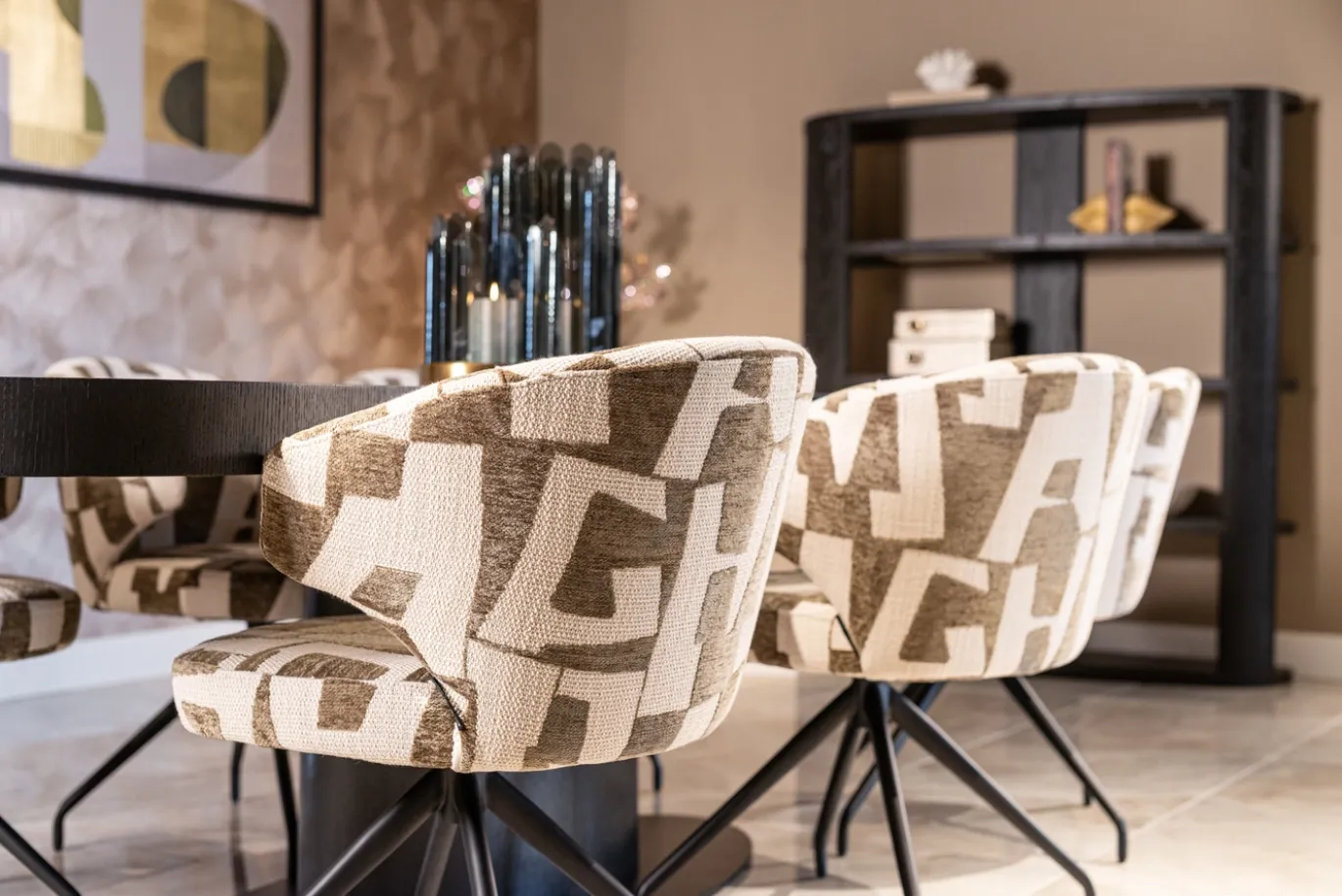 Richmond Eetkamerstoel Milly Beige Draaibaar