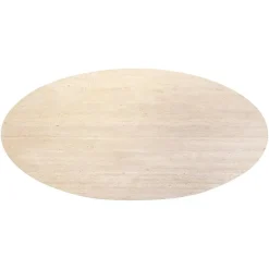 Richmond Eettafel Avalon Travertin Ovaal Brons 230cm