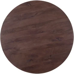 Richmond Eettafel Baldwin Donkerbruin Ø130cm