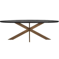 Richmond Eettafel Blackbone Brass Ovaal 260cm