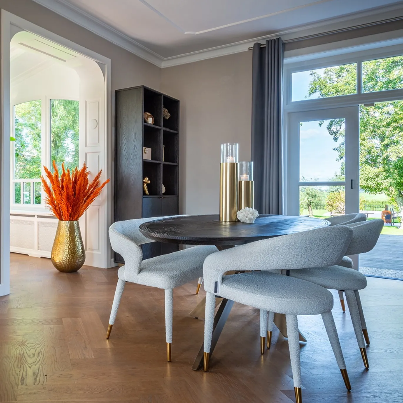 Richmond Eettafel Blackbone Brass Ovaal 260cm