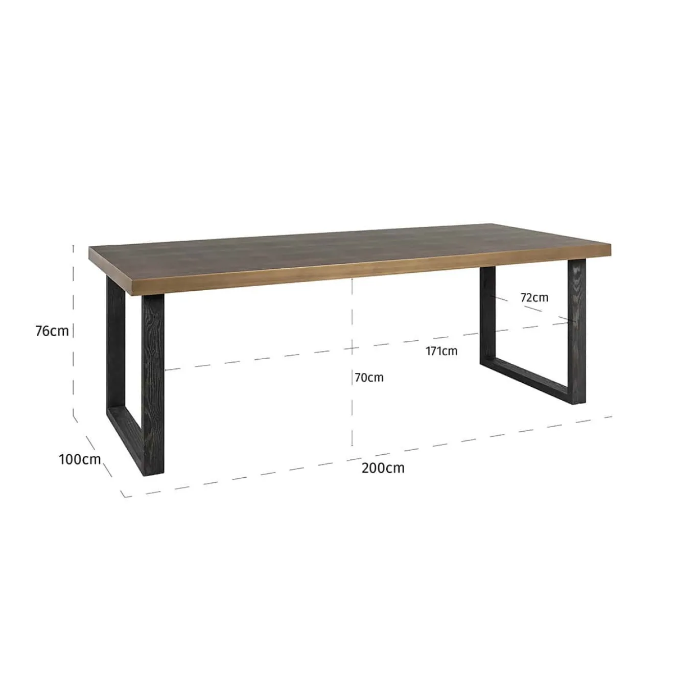 Richmond Eettafel Bloomville PU-Leer 200cm