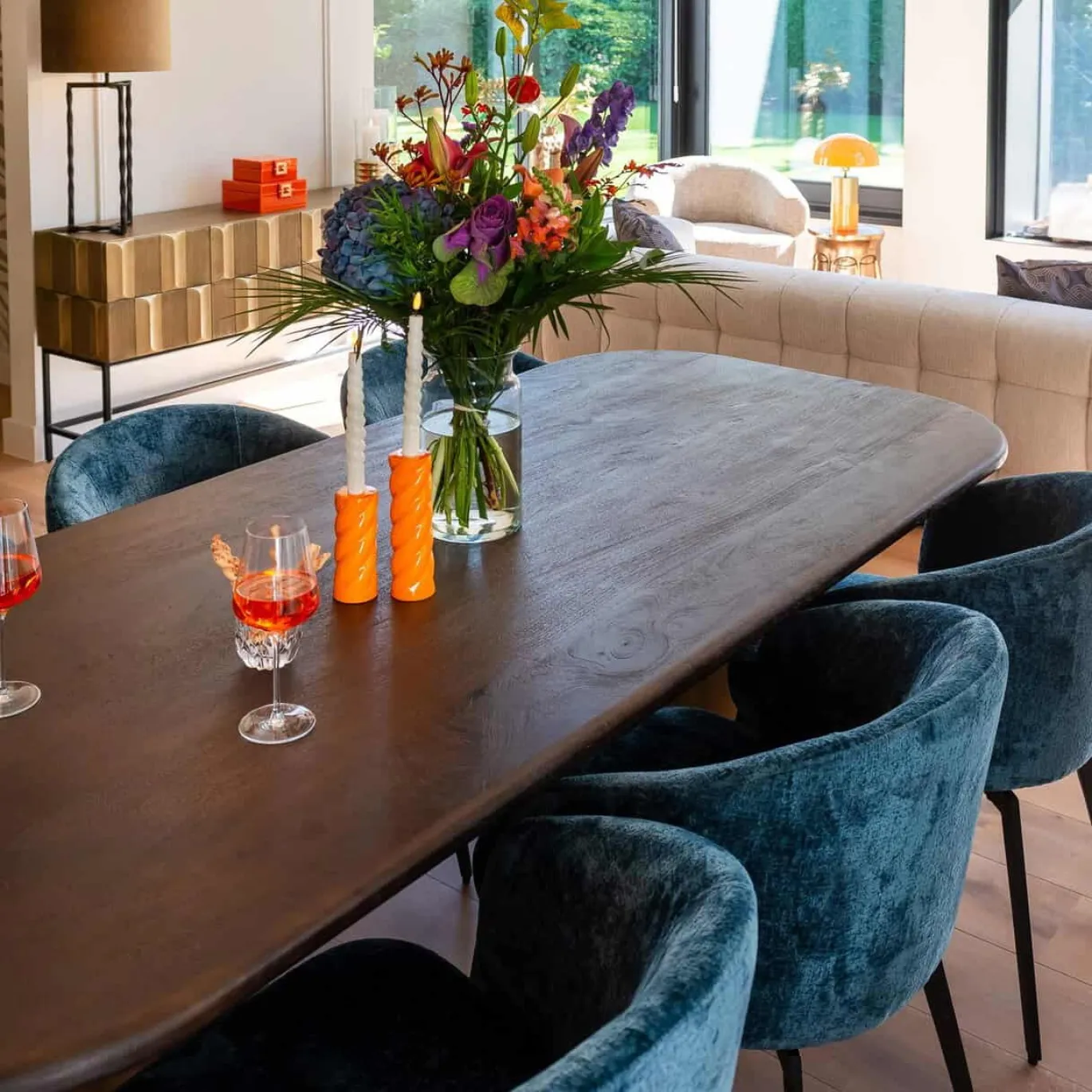 Richmond Eettafel Cavo Acaciahout Bruin 230cm