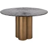 Richmond Eettafel Glastonburry Goud Antique Ø135cm