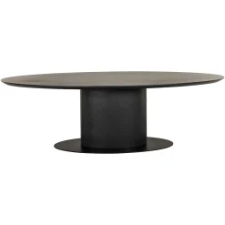 Richmond Eettafel Gordon Ovaal Dark Coffee 210cm