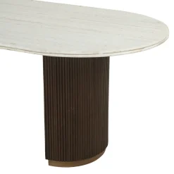 Richmond Eettafel Mayfield Marmer Wit/Bruin 210cm