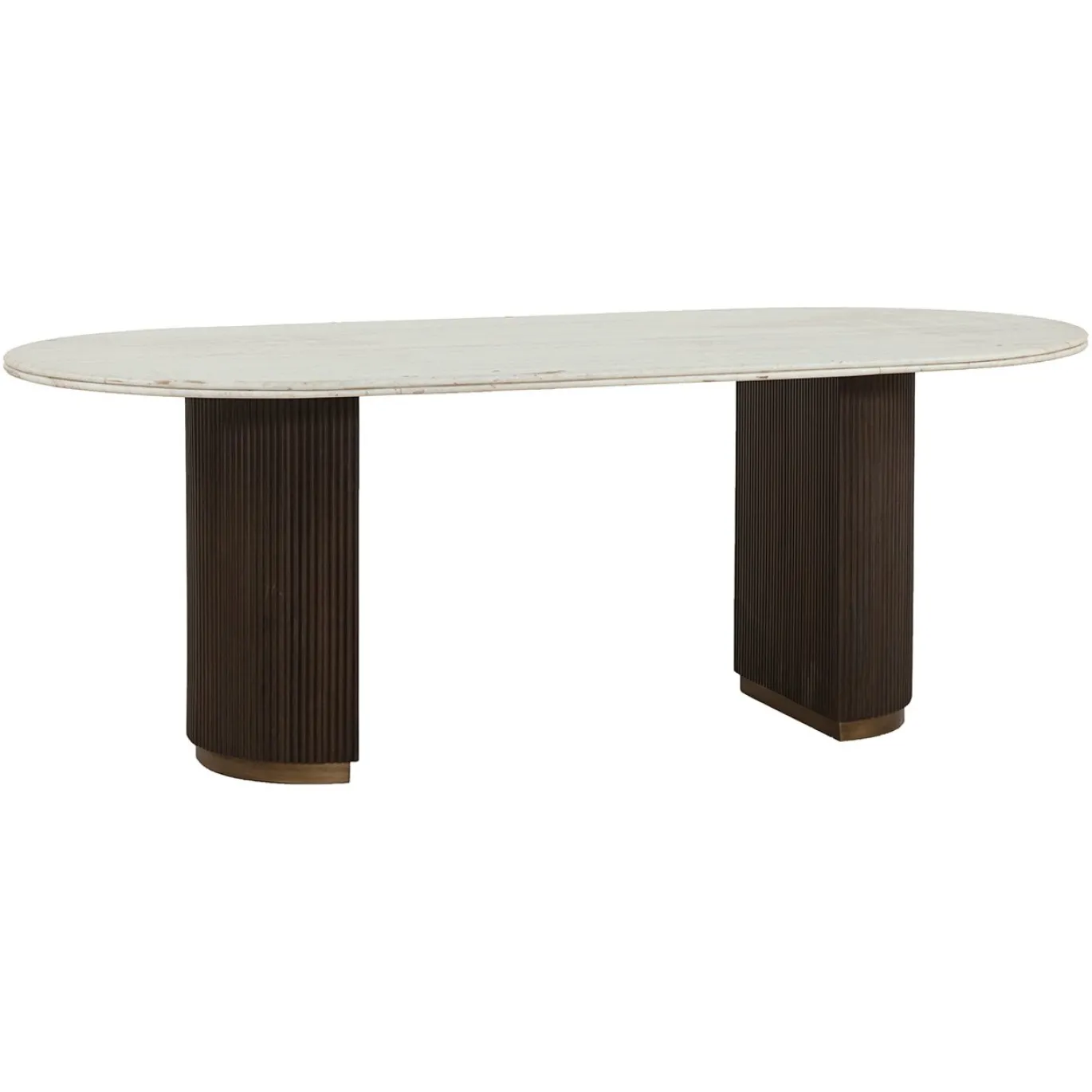 Richmond Eettafel Mayfield Marmer Wit/Bruin 210cm