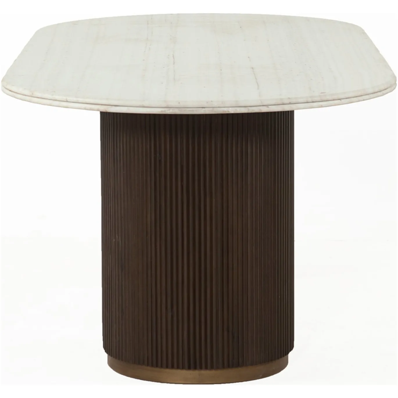 Richmond Eettafel Mayfield Marmer Wit/Bruin 210cm