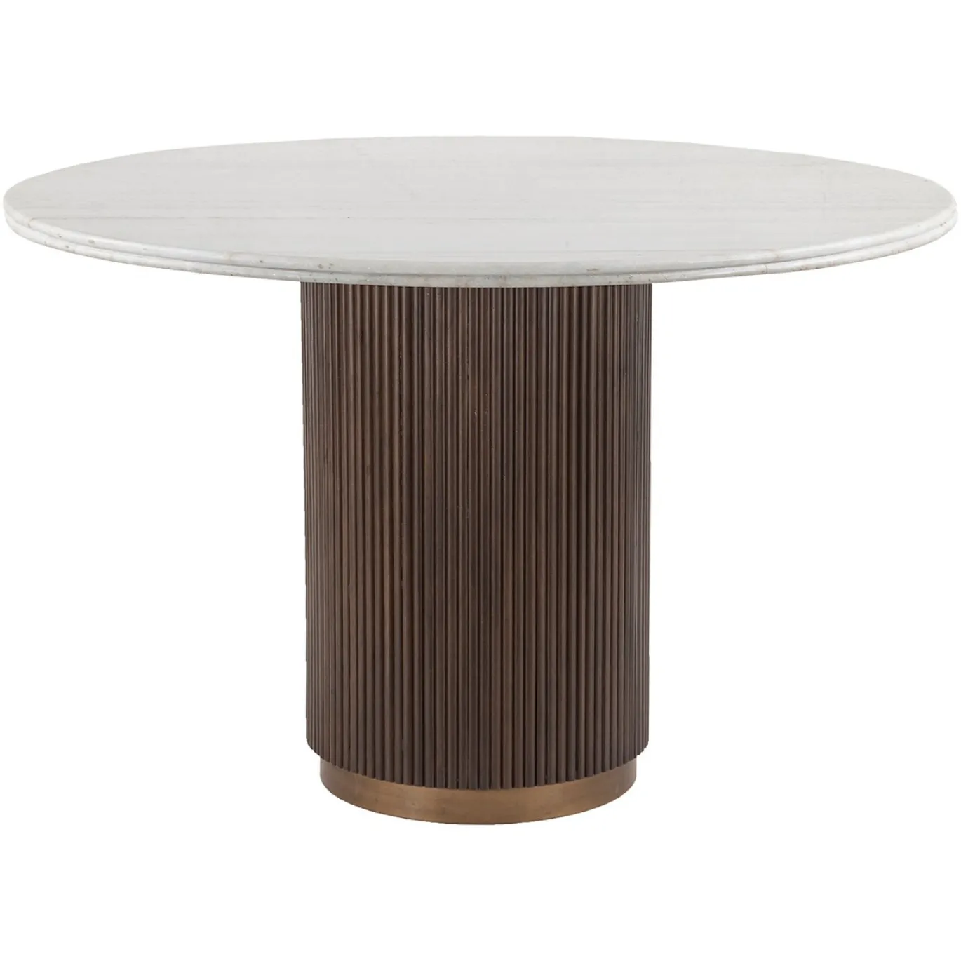 Richmond Eettafel Mayfield Marmer Wit/Bruin Ø120cm