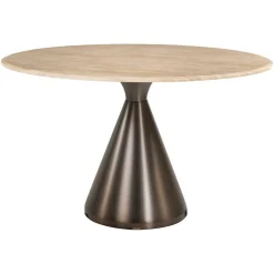 Richmond Eettafel Montgommery Beige Ø130cm