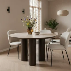 Richmond Eettafel Ritz Bruin ø120cm