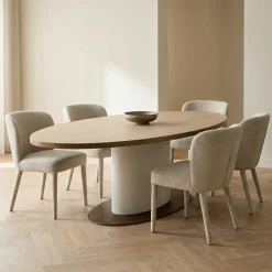 Richmond Eettafel Tivoli Wit Ovaal 230cm
