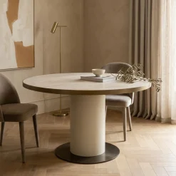 Richmond Eettafel Tivoli Wit ø130cm
