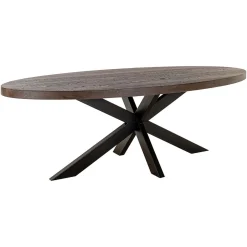 Richmond Eettafel Watson Walnoot/Zwart 235cm