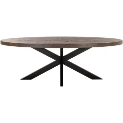 Richmond Eettafel Watson Walnoot/Zwart 235cm