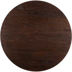Richmond Eettafel Willow Mangohout Donkerbruin Ø80cm