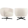 Richmond Fauteuil Estelle Beige Blockweave Draaibaar