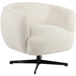 Richmond Fauteuil Estelle Beige Blockweave Draaibaar