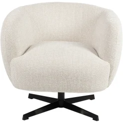Richmond Fauteuil Estelle Beige Blockweave Draaibaar