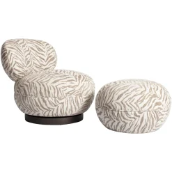 Richmond Fauteuil Jace Beige Tiger Draaibaar