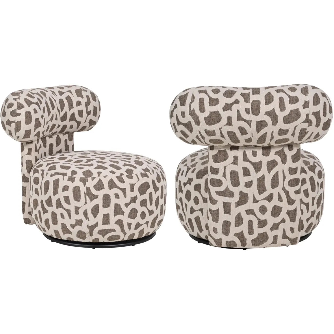 Richmond Fauteuil Kaya Weave Bruin Draaibaar