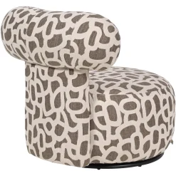 Richmond Fauteuil Kaya Weave Bruin Draaibaar