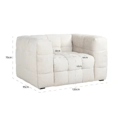 Richmond Fauteuil Merrol Crème Fusion FR