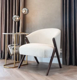 Richmond Fauteuil Mia Bouclé Wit
