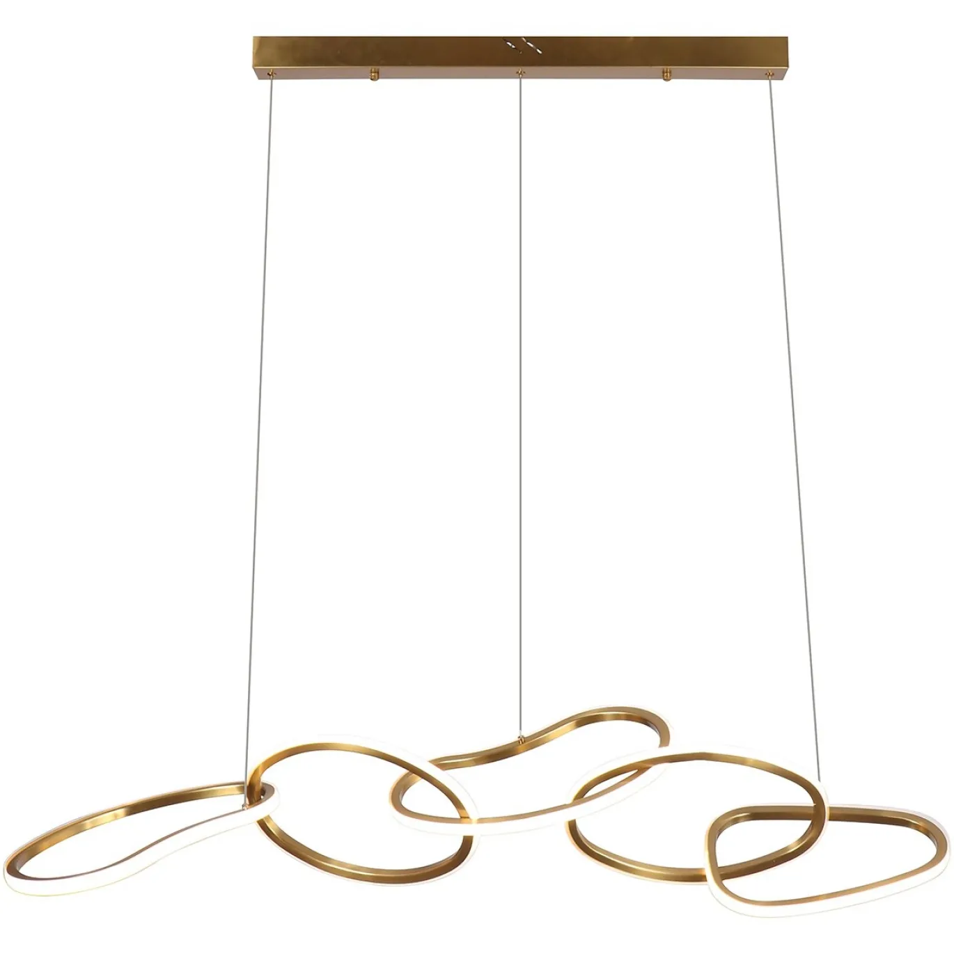 Richmond Hanglamp Flyn Brushed Goud