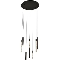 Richmond Hanglamp Oxley Zwart 8-Lichts