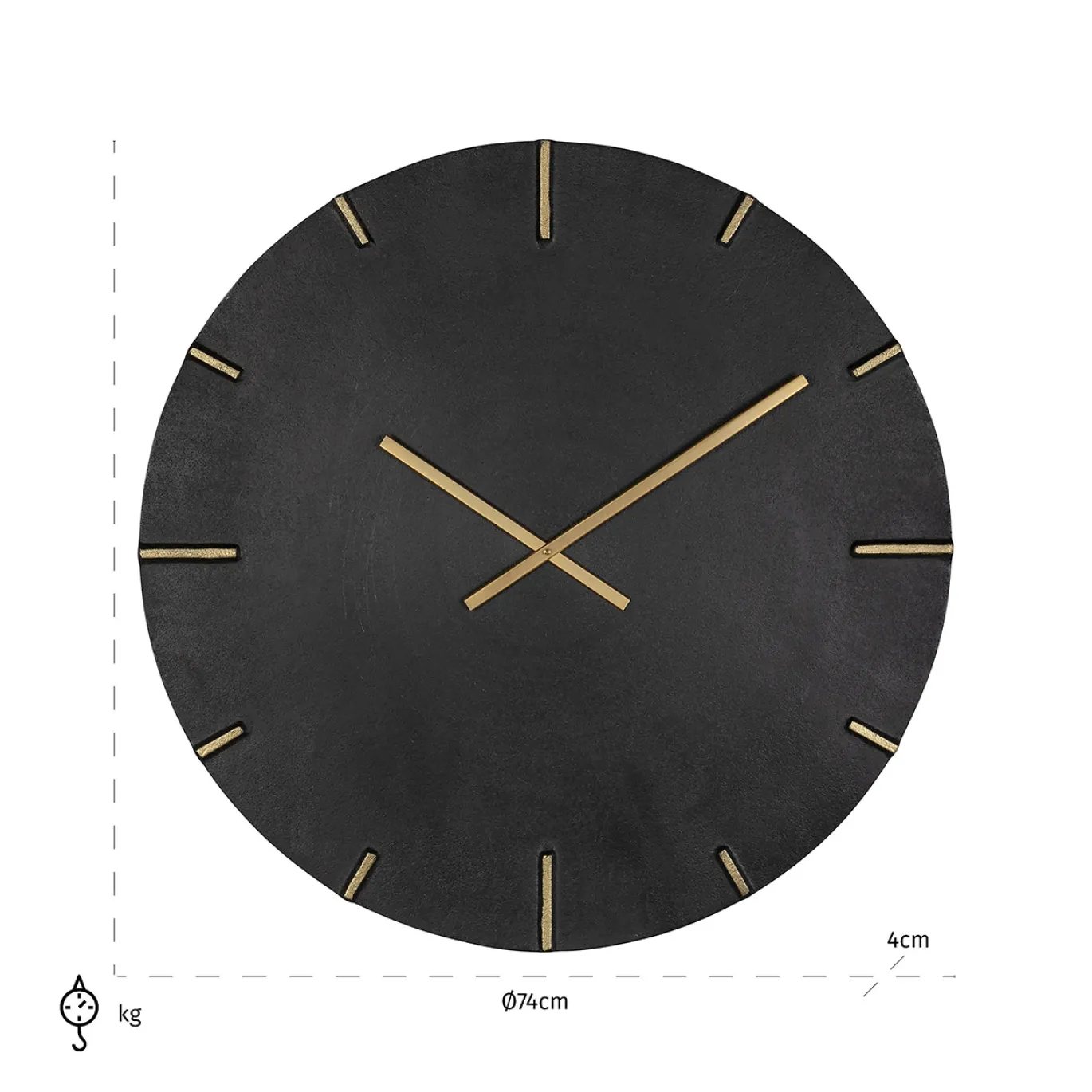 Richmond Klok Bilal Zwart/Goud