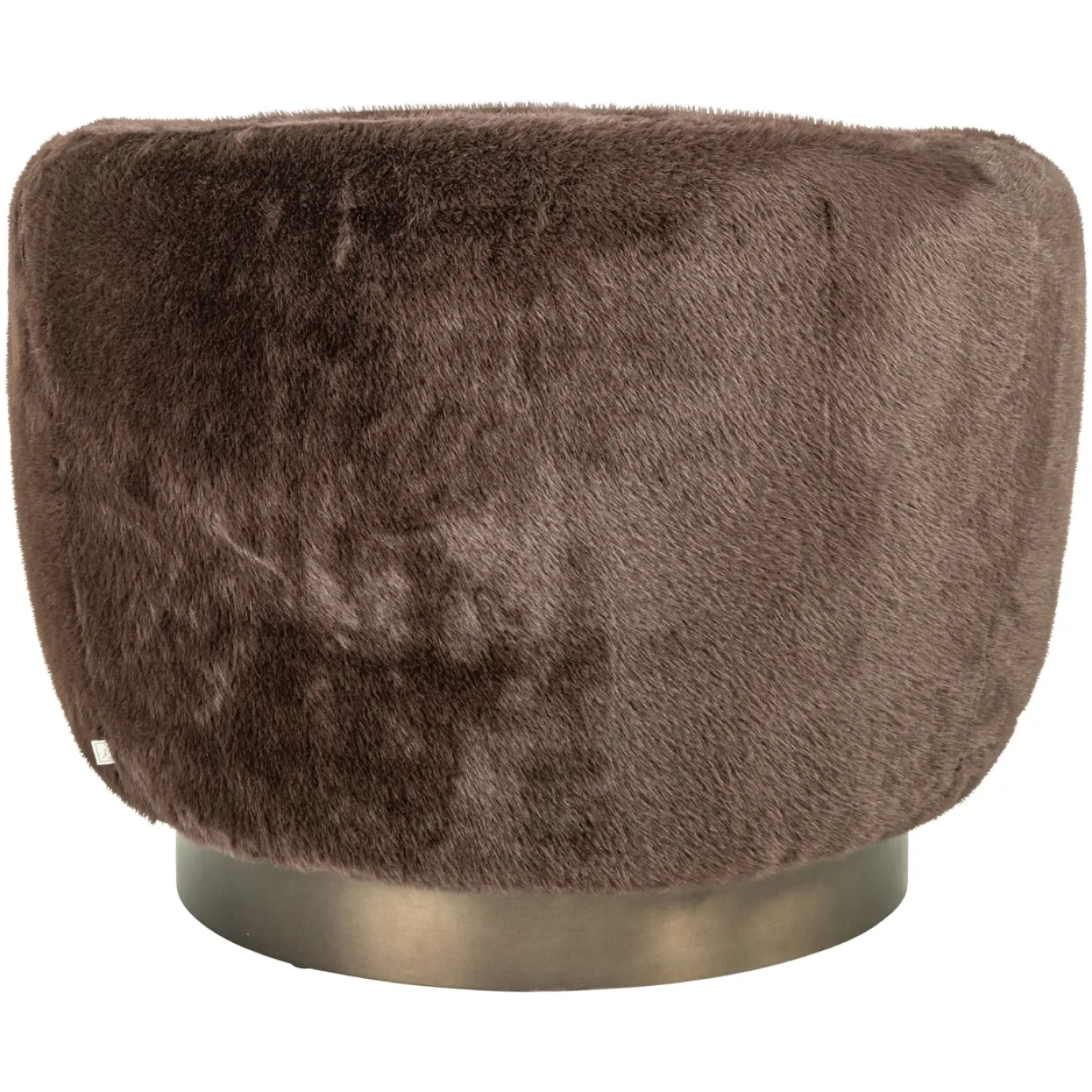 Richmond Loungestoel Colmar Chocoladebruin Fluffy Draaibaar