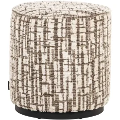 Richmond Poef Lexie Dalia Crème Ø45cm