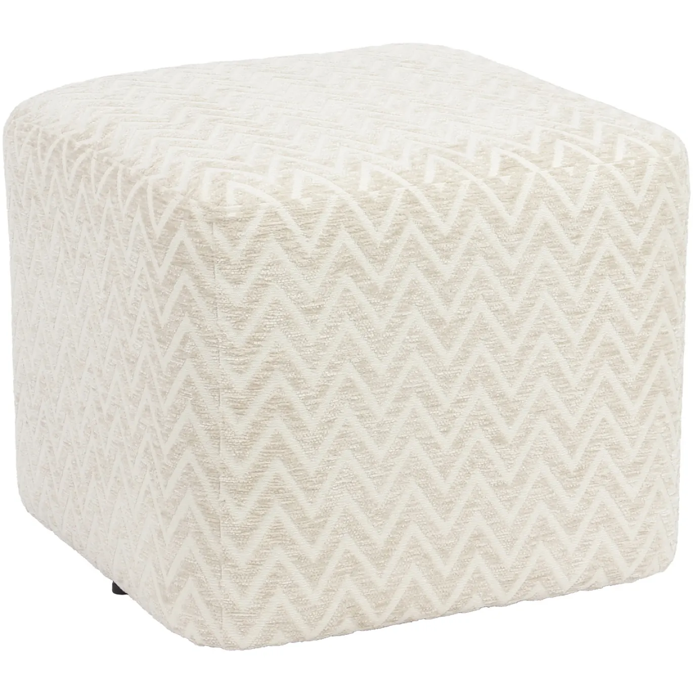 Richmond Poef & Voetenbank Ciela Beige Chevron