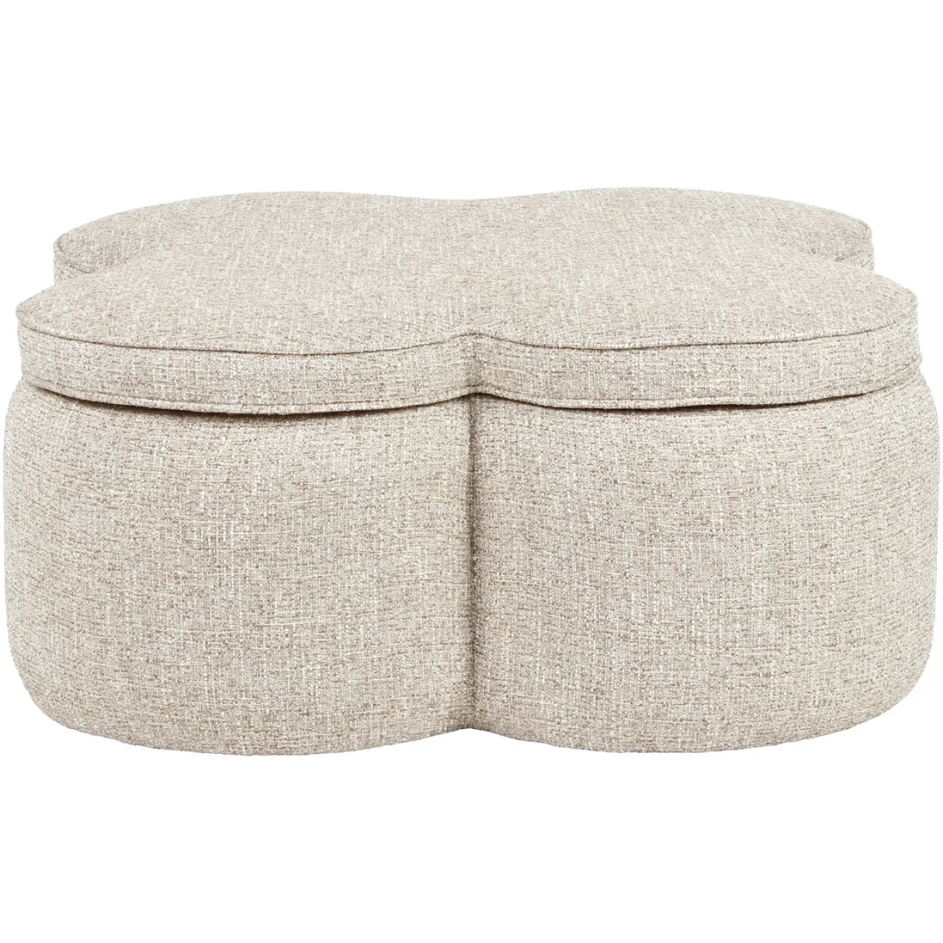 Richmond Poef & Voetenbank Corbeau Zand Tweed