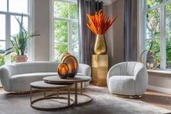 Richmond Salontafel Bloomingville Set Van 2 Rond Shagreen