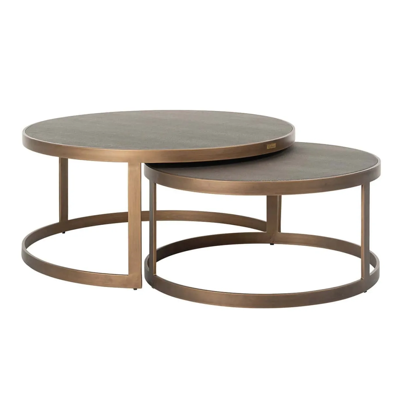 Richmond Salontafel Bloomingville Set Van 2 Rond Shagreen