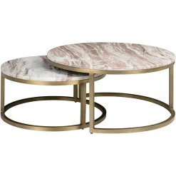 Richmond Salontafel Bottega Blush Beige Set Van 2