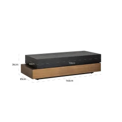 Richmond Salontafel Cambon Blok Dark Coffee
