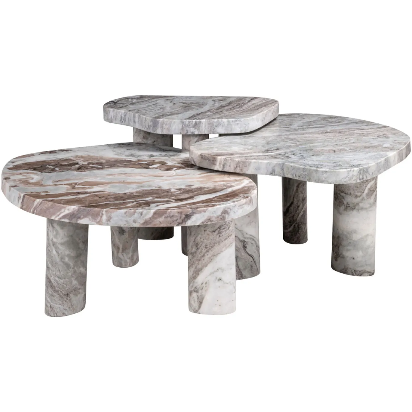 Richmond Salontafel Camino Blush Beige Set Van 3