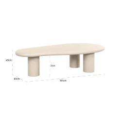 Richmond Salontafel Clayton Beige 160cm