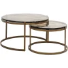 Richmond Salontafel Cleo Goud Set van 2