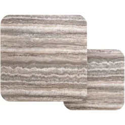 Richmond Salontafel Denizly Grijs Faux Travertin Set van 2
