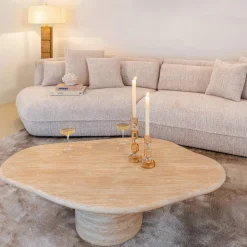 Richmond Salontafel Fictus Faux Travertin Beige 130cm